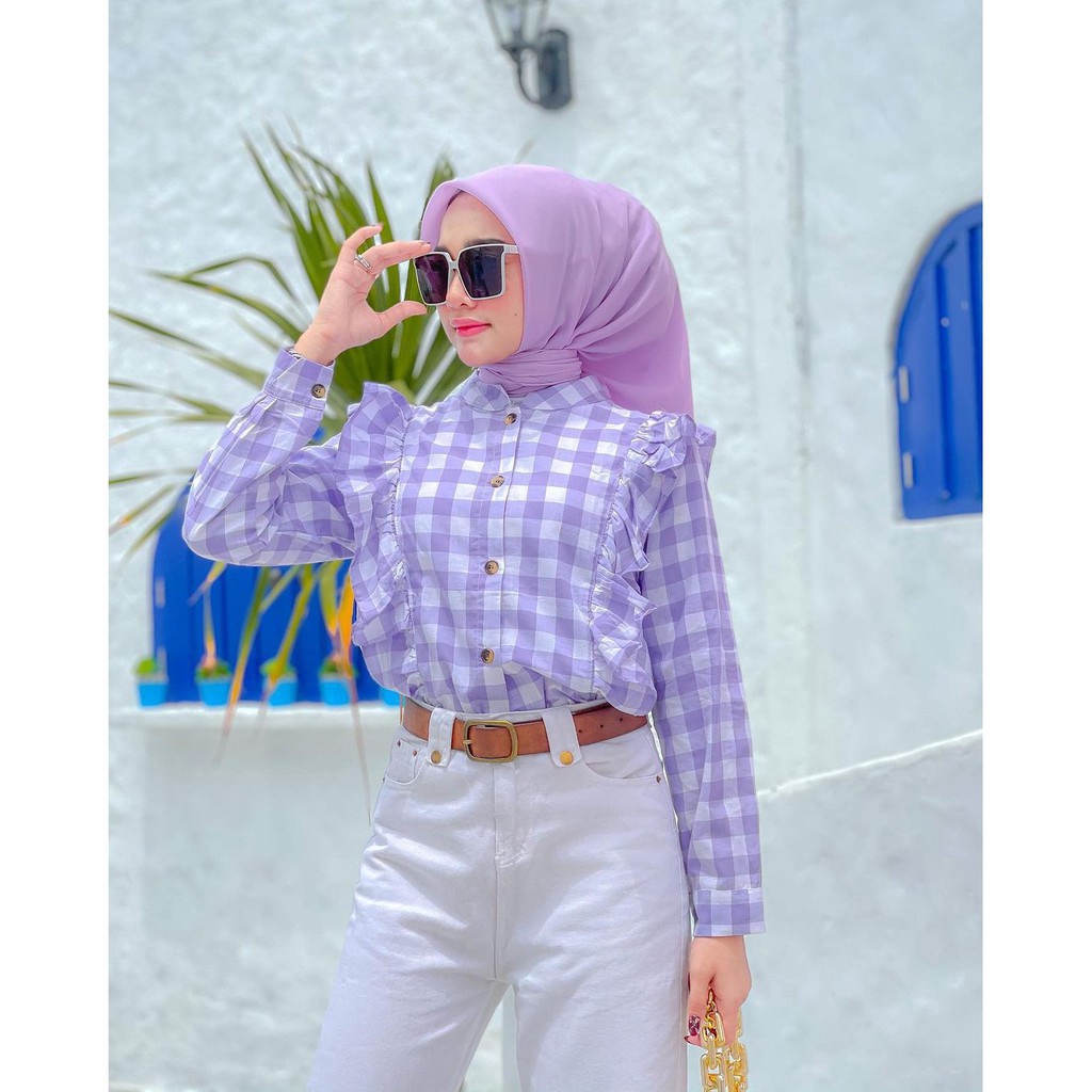 UNA TOP // BLOUSE KATUN KOTAK