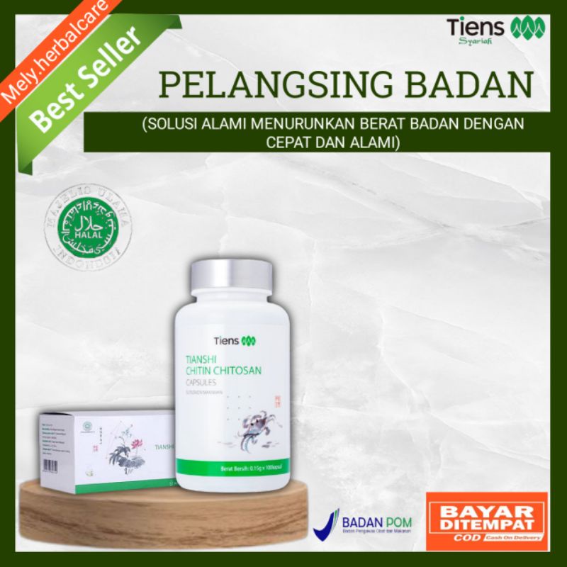 [COD] PELANGSING TERBAIK DUNIA | PELANGSING TIENS AMPUH | OBAT DIET TERJAMIN | CHITIN CHITOSAN ORI