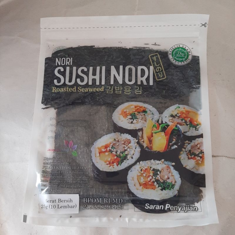 

Nori halal java / nori java repack isi 5-10 lembar