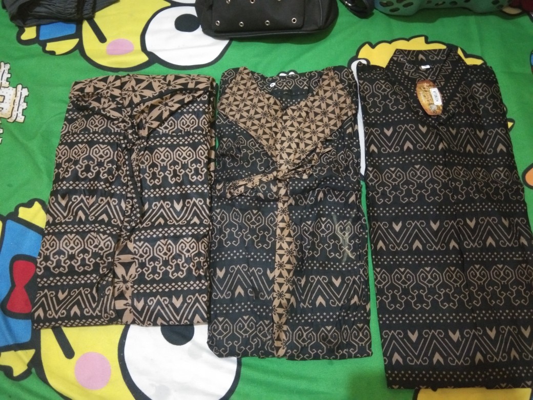 Batik Couple Keluarga Sania Ruffle Ori Ndoro Jowi Dnt Kondangan Pesta Nikahan Batik Modern