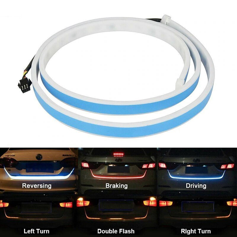 Lampu LED Bagasi Tail Trunk Running DRL Pintu Belakang Mobil DRL RGB 12V 1.2M