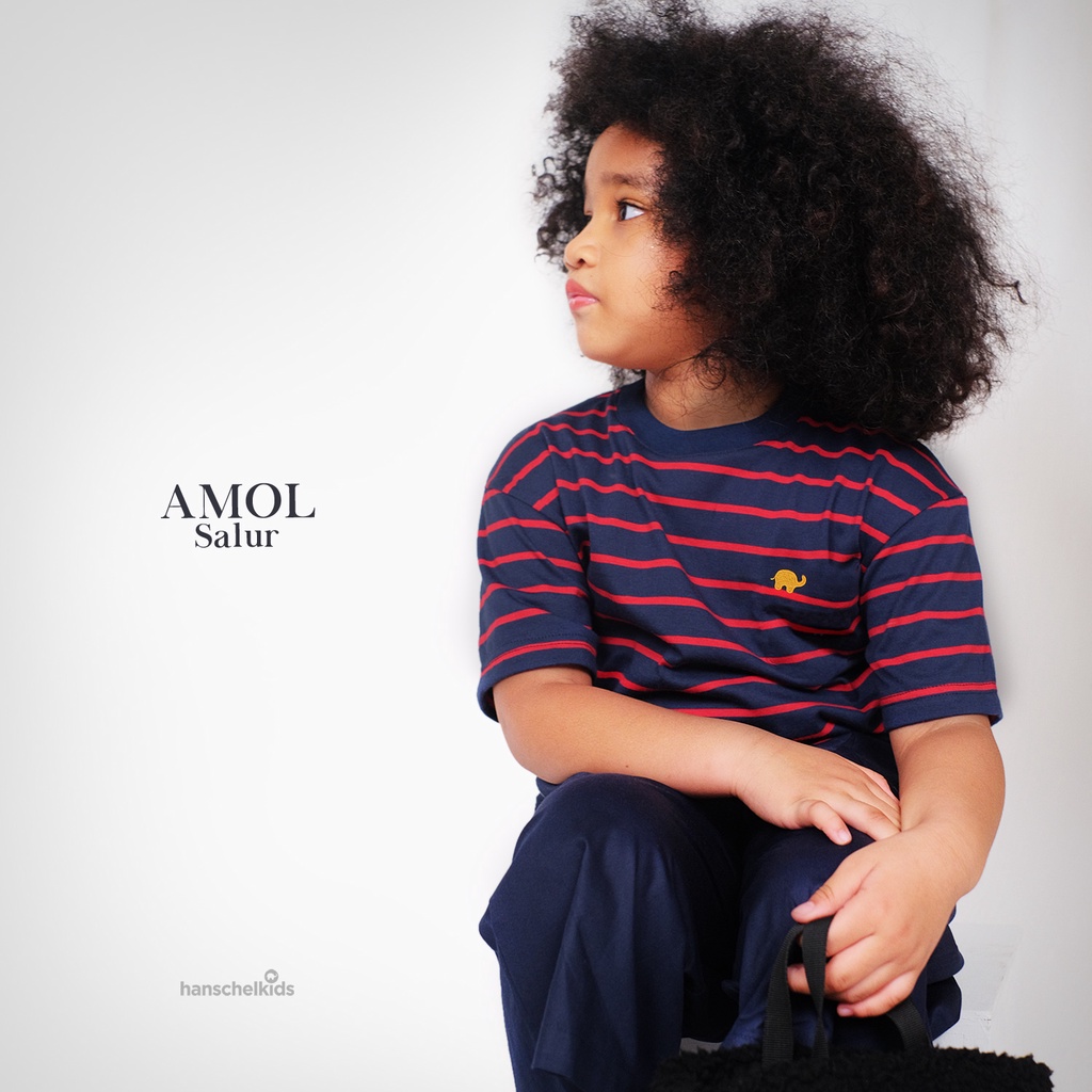 Hanschelkids - Amol Salur ( Kaos Anak Salur | Unisex 1-10 Tahun )-5