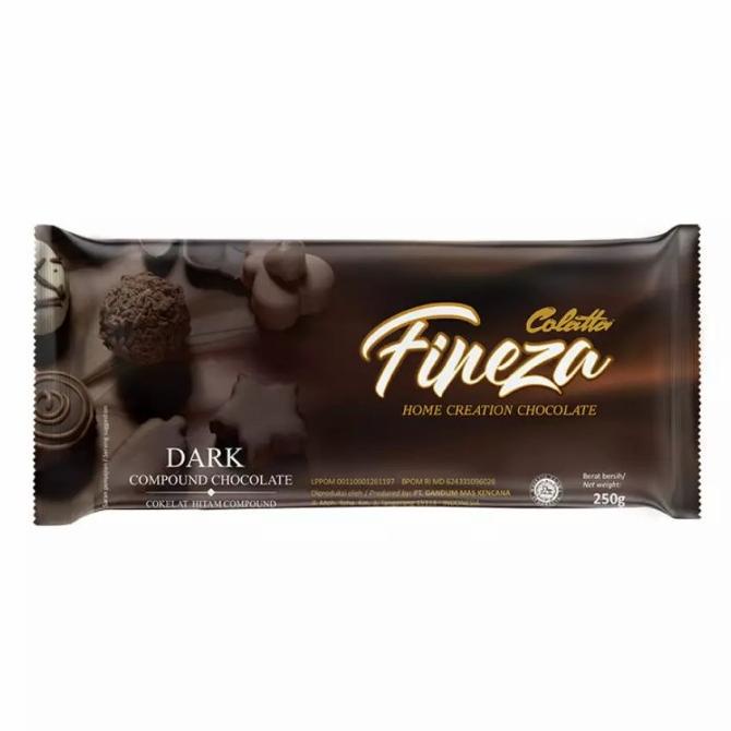 

COLATTA FINEZA DARK CHOCOLATE COMPOUND (COKLAT BATANG HITAM) 250GR TERLARIS TERPERCAYA ORIGINAL