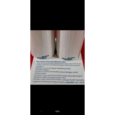 

kertas kasir Mandiri