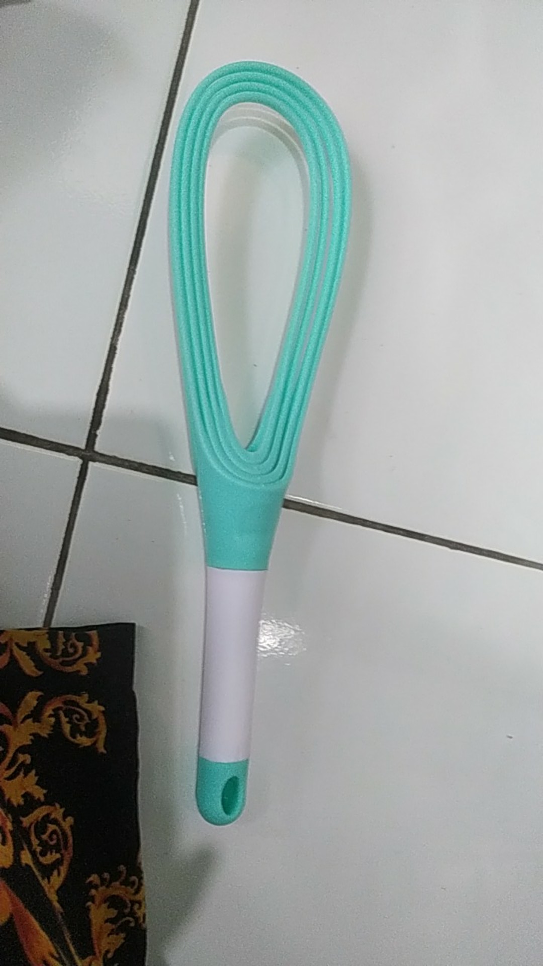 Pengocok Telur Manual Berputar Silikon Mixer Krim Telur Tangan Blender Masak Alat Dapur Alat Memasak