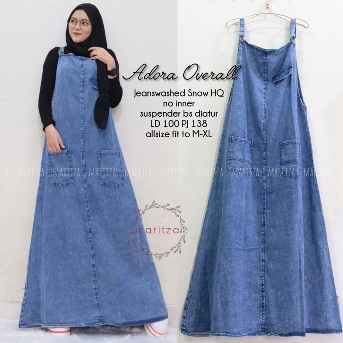 ADORA OVERALL JELITA ORIGINAL JEANS KEKINIAN BEST SELLER GBM