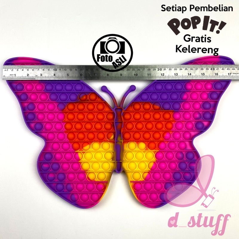 POP IT mainan Fidget Rainbow POPIT jumbo / XXL size-3