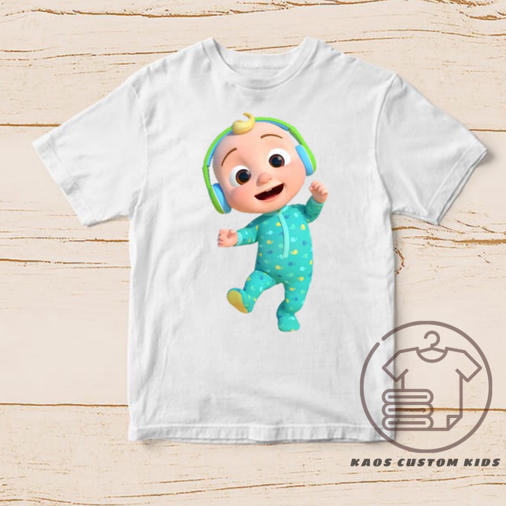 kaos cocomelon baju anak seris karakter bayi cocomelon