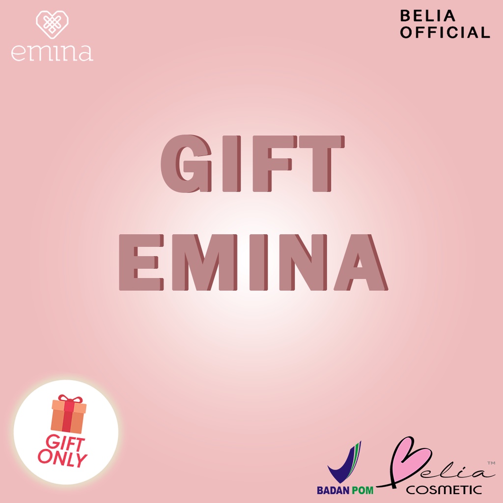 ❤ BELIA ❤ GIFT EMINA Series | Lip Holder | Bright Stuff Face Wash 15ml | Shoulder Bag