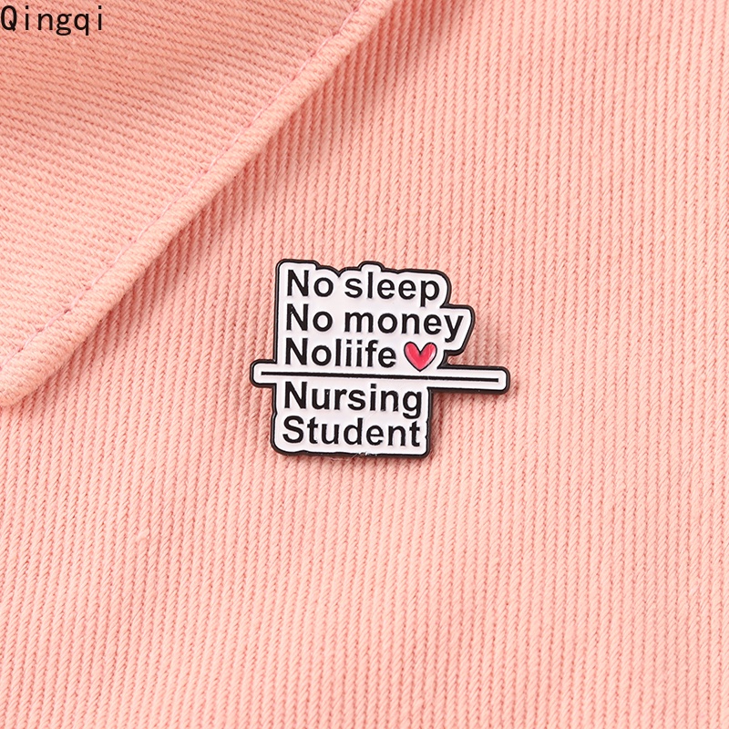 Bros Pin Enamel Desain Quotes Perawat Untuk Tas Pakaian