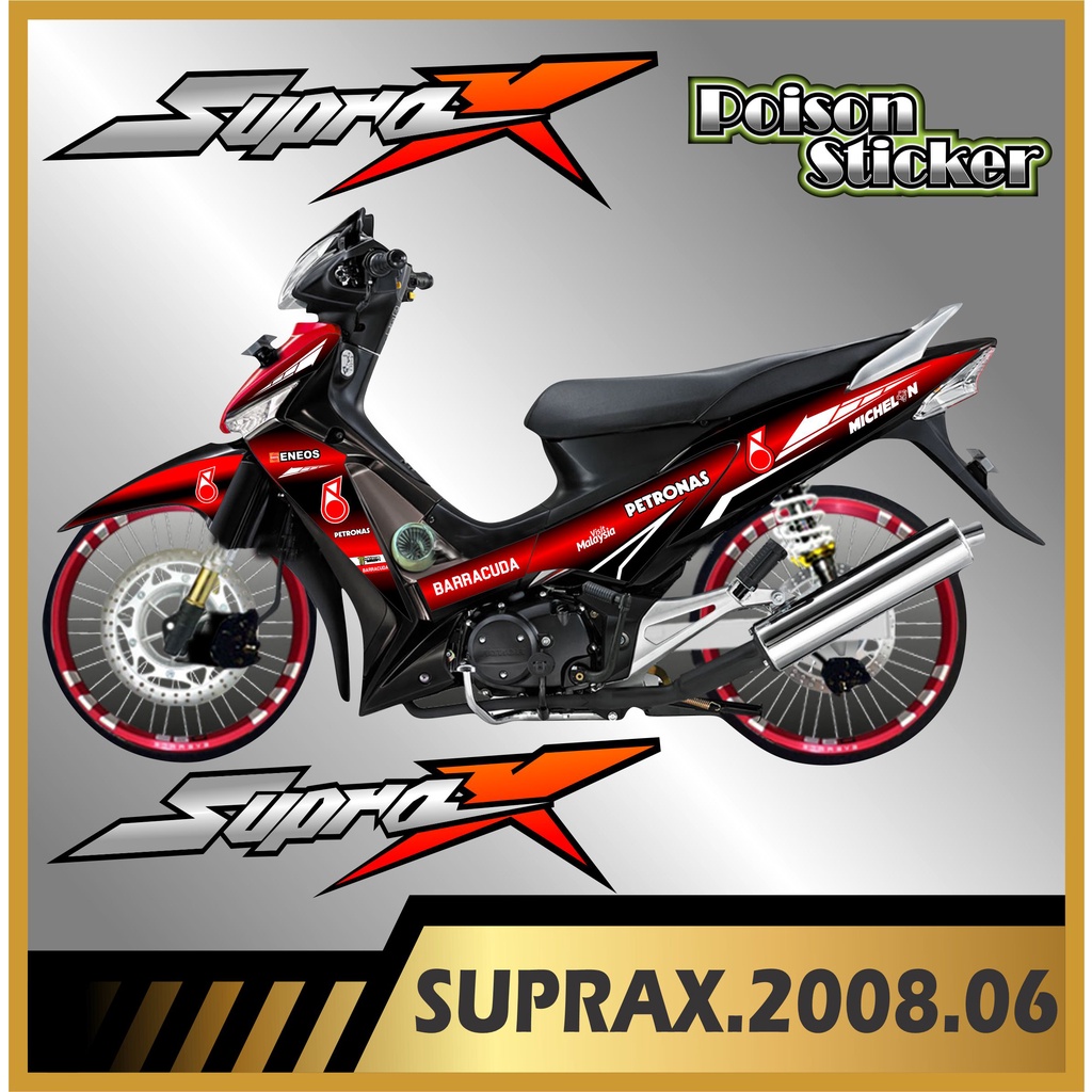 STRIPING SUPRA X 125 2008 STIKER SUPRA X 125 STICKER LIS LIST SUPRA X 125 2008 CODE 06
