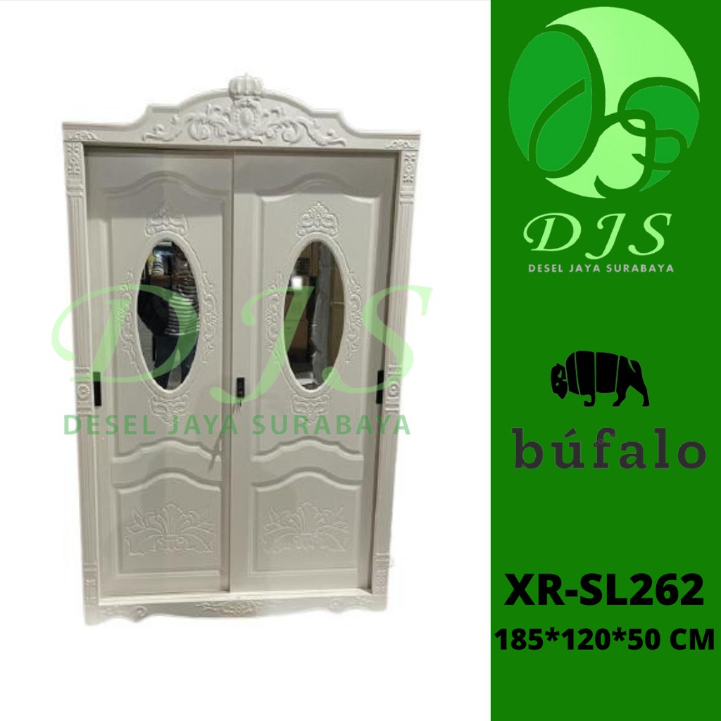 Lemari Baju Sliding Besi XR-SL262 - Lemari baju sliding - lemari Baju Clasik - Lemari Baju Klasik - 