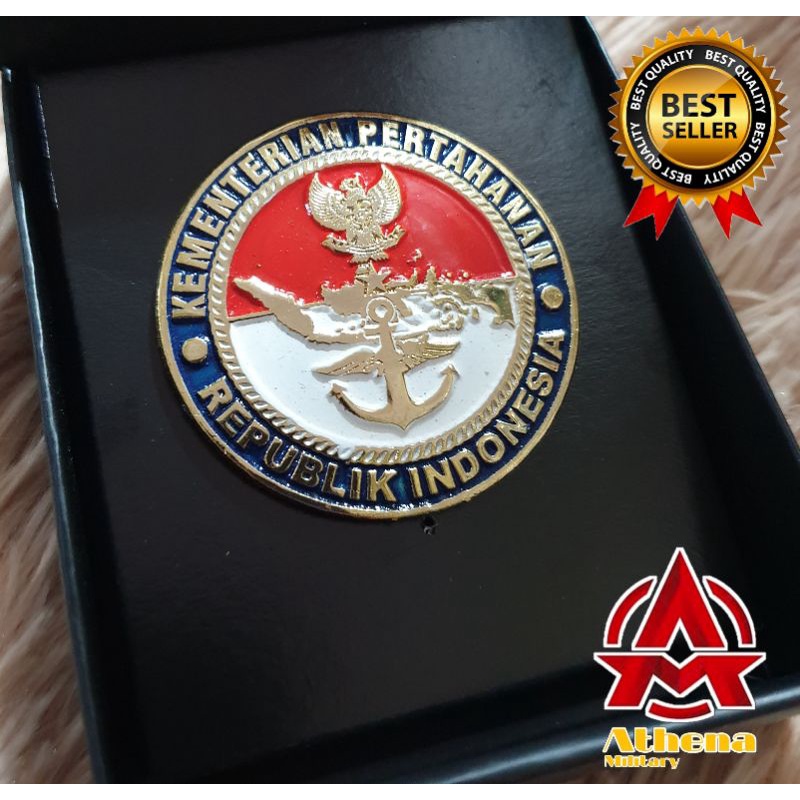 Emblem KEMHAN | emblem baret KEMHAN | Emblem Kementrian Pertahanan | atribut Kementrian Pertahanan.