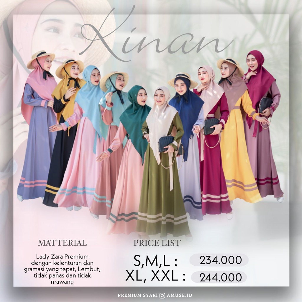 Dress Set KINAN original by AMUSE.ID