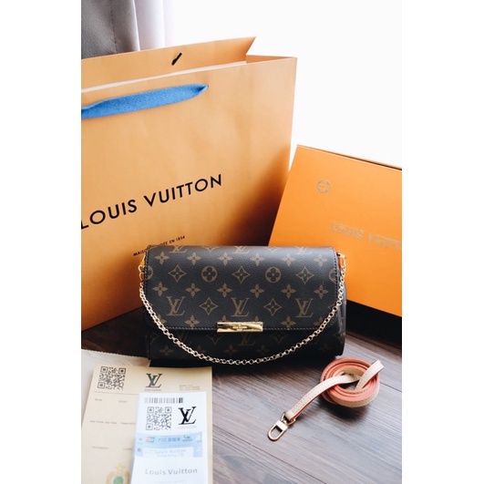 TAS BRANDED IMPORT || Louis Vuitton LV Favorite MM Uk. 25 cm + Box