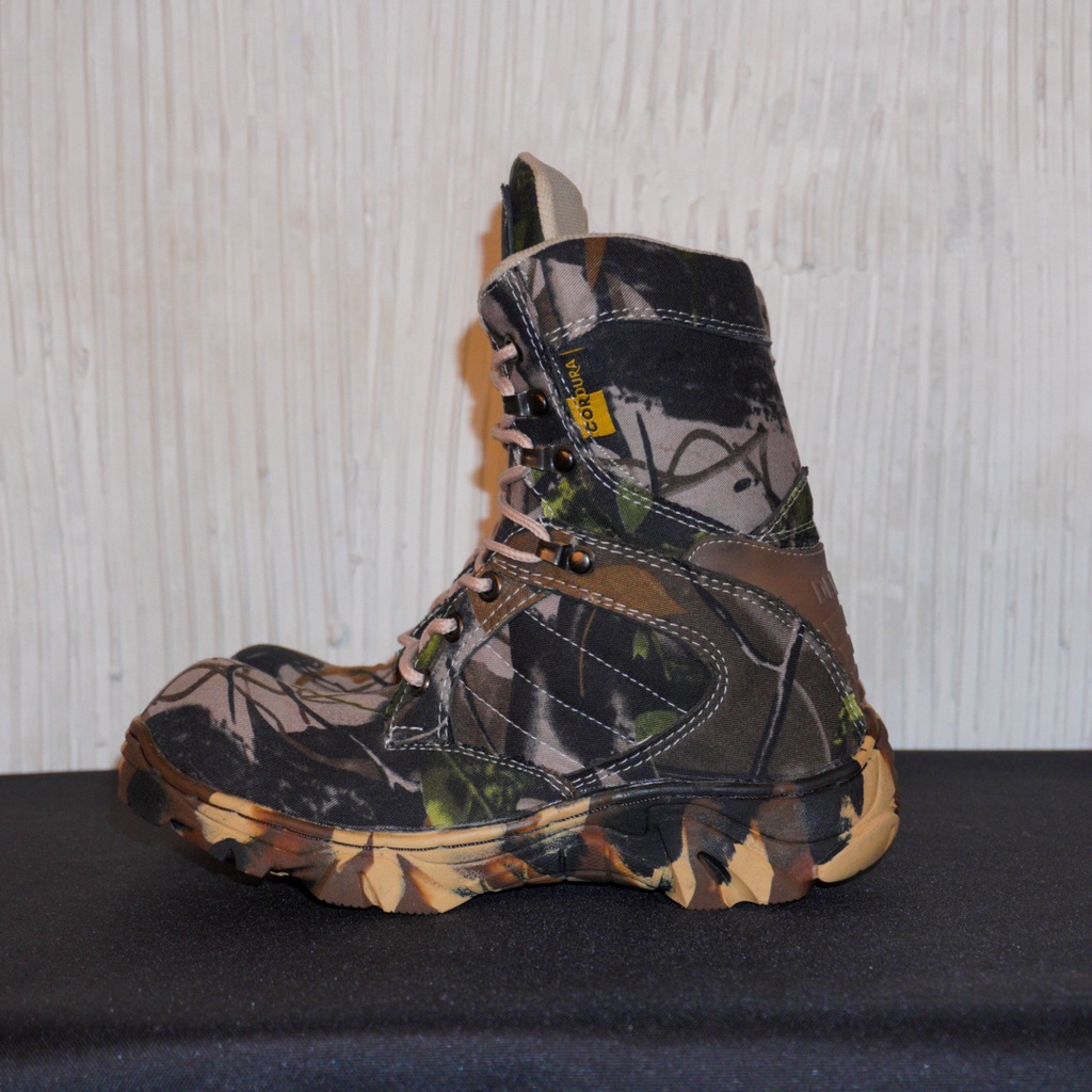 Sepatu Boots Ujung Besi Safety CAMO Loreng High /Low Sepatu Berburu Hutan Naik Gunung Sepatu Pdl/Pdh termurah