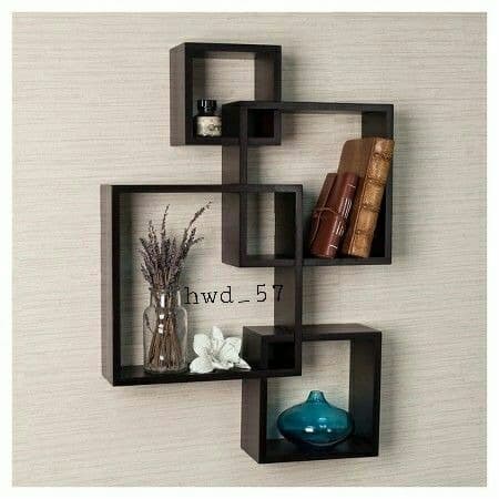 Pinaplepan Rak Buku / Rak Dinding Kayu Minimalis Modern Vintage Kotak Gantung