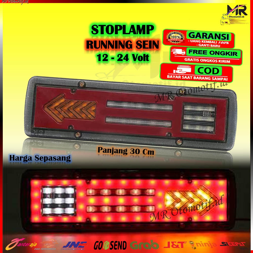 Lampu Stoplamp Stop Lamp Rem Belakang Led Sein Running Mobil Pick Up Carry  L300 Futura 12/24 Volt