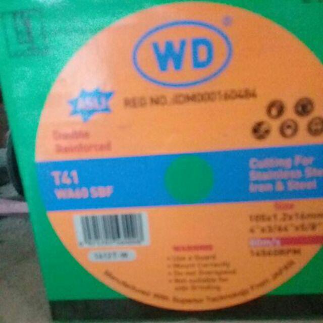 Mata Gerinda Wd 4 Inch Potong Besi / Stainless Steel