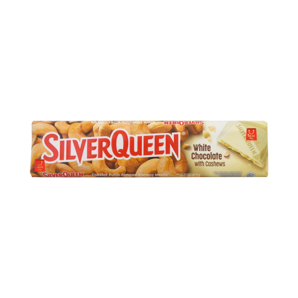 

Silver Queen White Chocolate Bar Coklat Putih dengan Kacang Mete - 62gr