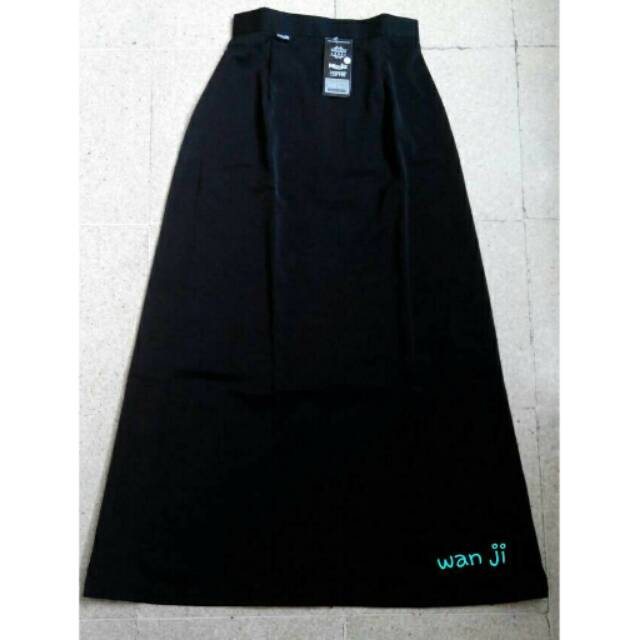 Rok span panjang S-L4/ rok bahan/ rok kerja/ rok hitam