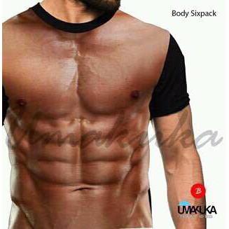 COD baju kaos tshirt 3d bodysixpack umakuka Fullprinting original keren murah unik