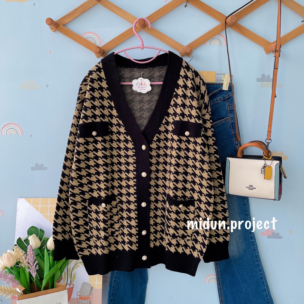 ATHAYA HOUNDSTOOTH CARDY