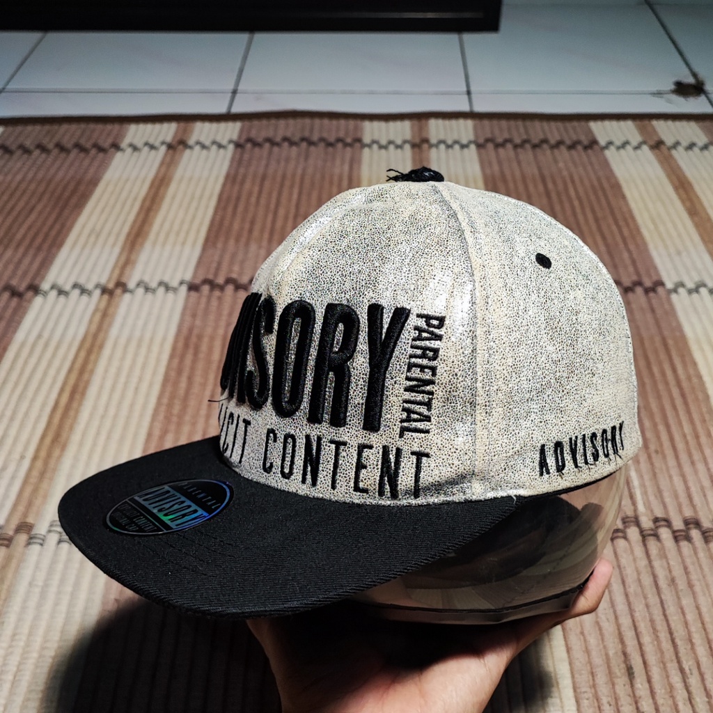 Topi Snapback PARENTAL ADVISORY Explicit Cap Original Second Preloved