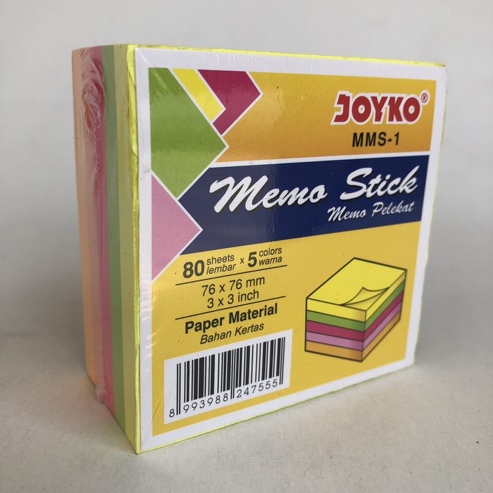 

Jual memo stick Joyko MMS-1 (76mm x 76mm) terbaik