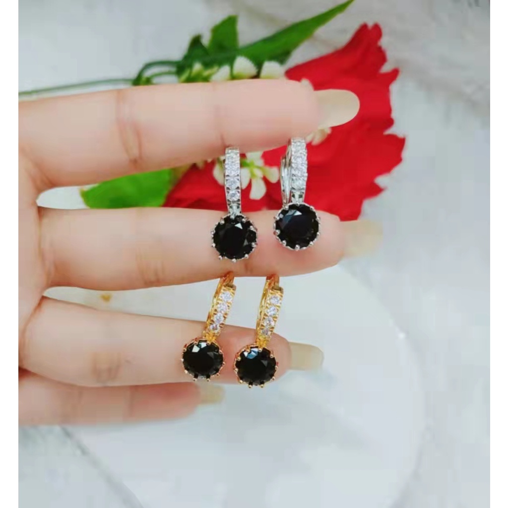 Anting Xuping Permata Warna Warni Lapis Emas  382.383