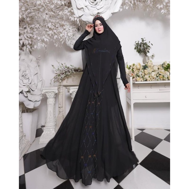 ALISYA SYARI SERIES BY NK MUSLIMAH/GAMIS SYAR'I CERUTY BABYDOLL PREMIUM