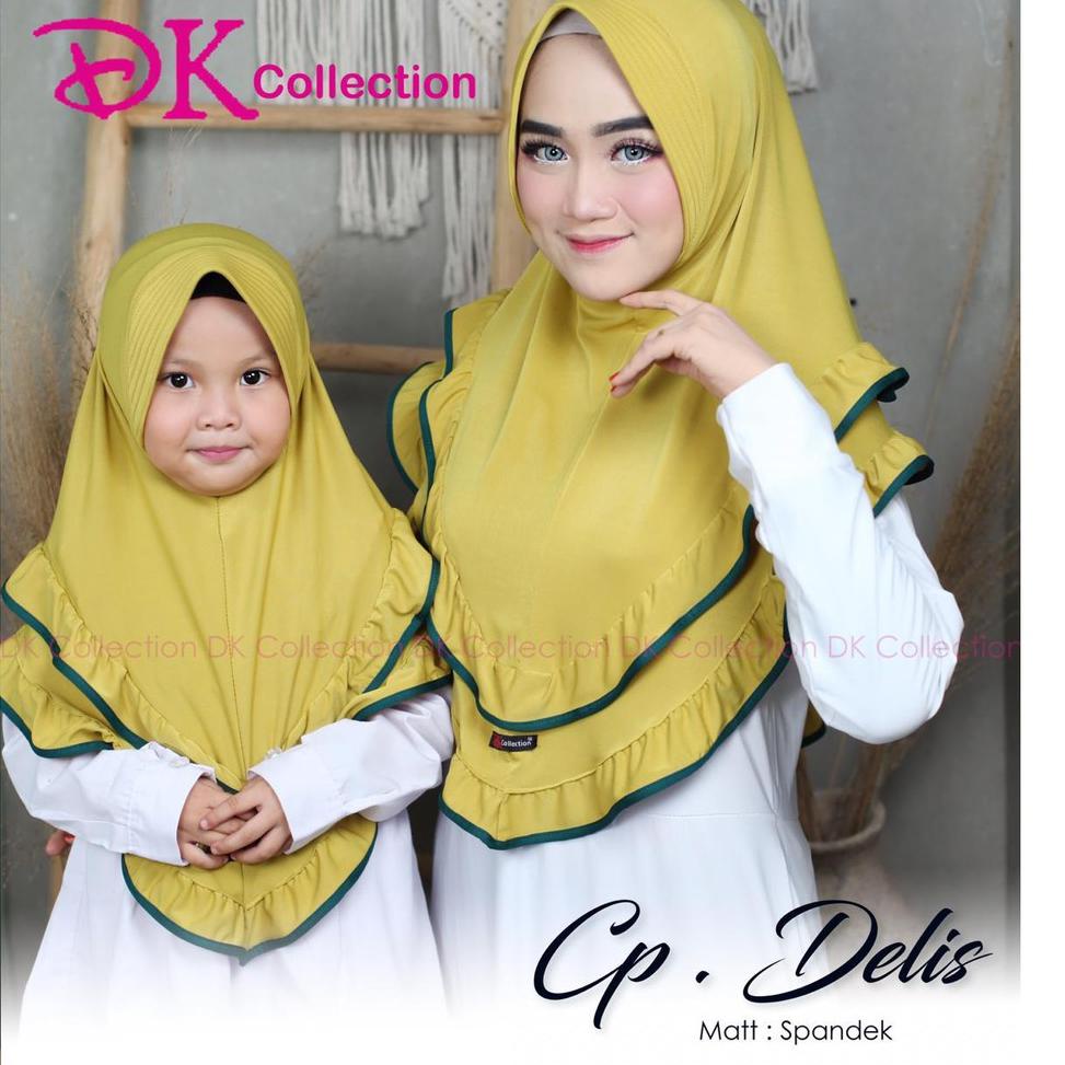 {GDG.02Jl22ˢ} HIJAB COUPLE DELIS / JIBAB COUPLE IBU DAN ANAK ORI DK