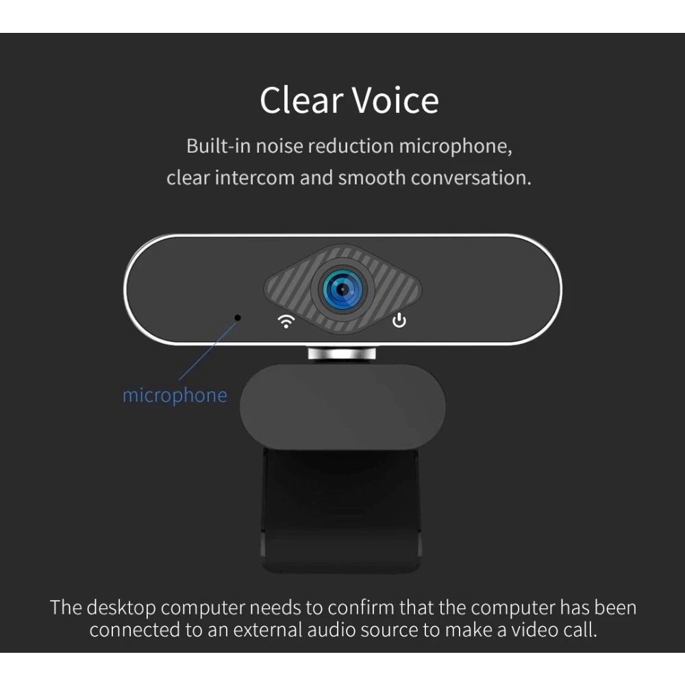 XIAOVV HD Web USB Camera - Webcam 2MP Auto Focus Ultra Wide Angle - Kamera WebCam untuk Laptop Komputer PC