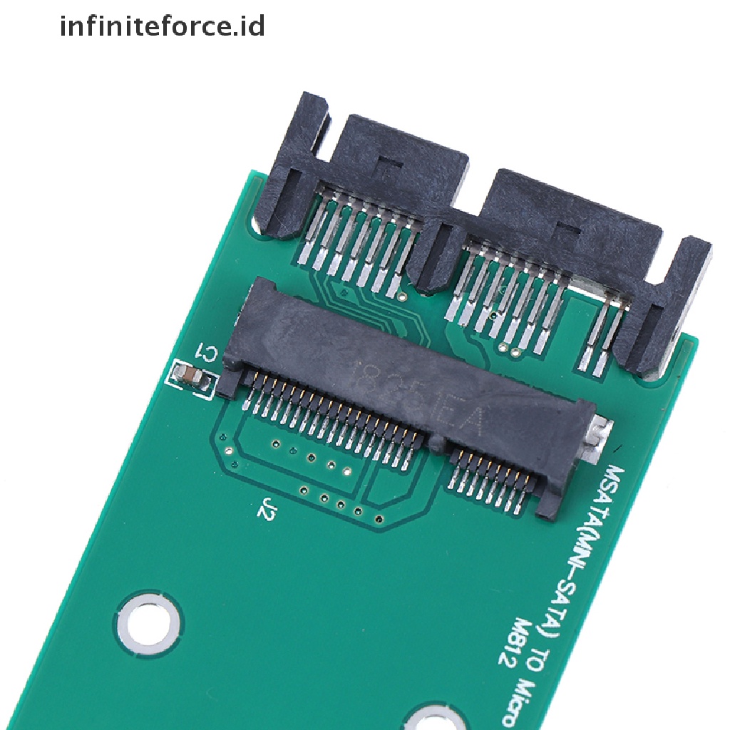 (infiniteforce.id) 1pc Kartu Adapter Konverter Mini PCIe PCI-e mSATA 3x5cm SSD Ke 1.8 &quot;Micro SATA