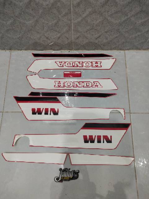 Striping honda win 100 sticker motor list body standar berkualitas terbaik