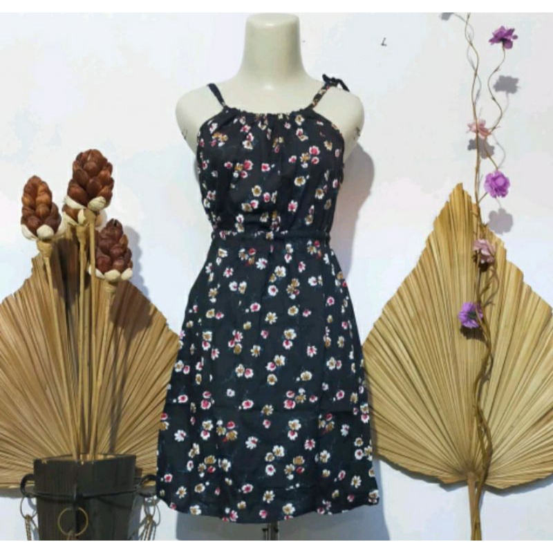 Dress Bali Kemben Floral (Pendek)