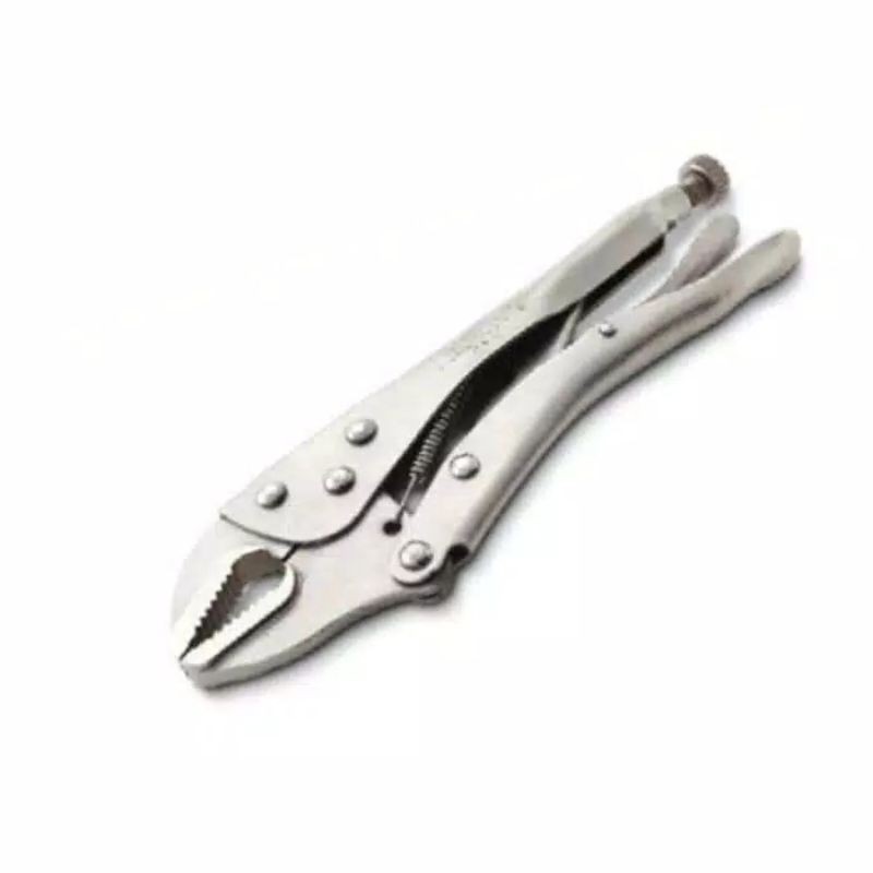 TANG BUAYA 7&quot; &amp; 10 INCH BENGKOK DAN LURUS / LOCKING PLIERS UKURAN  7&quot; &amp; 10&quot; TEKIRO STRAIGHT &amp; CURVED