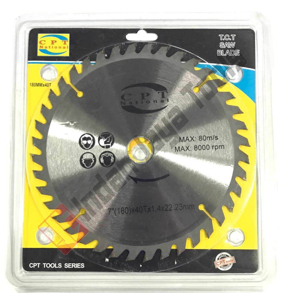 CPT NATIONAL Circular Saw Blade 7 x 40T ULTRA THIN Mata Pisau Potong Kayu