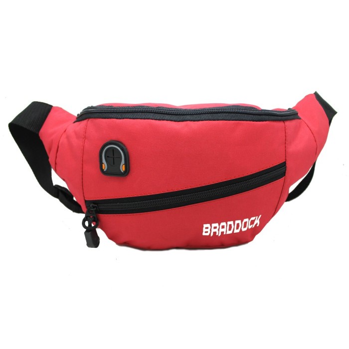 Tas Selempang Pria Tas Pria Murah Braddock Waistbag Future Termurah - Merah