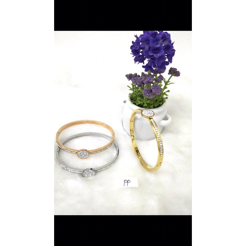 Gelang titanium bangle cantik wanita