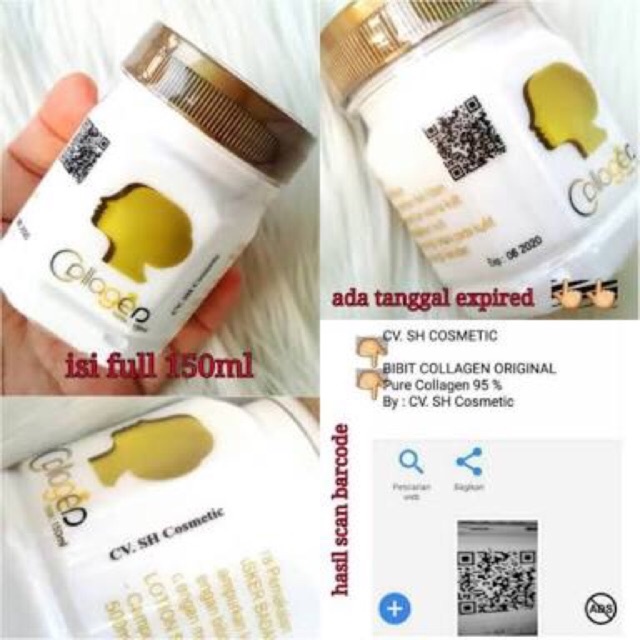 ✿ELYSABETHME✿ Bibit collagen murah bpom original bleaching badan kulit menghaluskan putih campuran toner