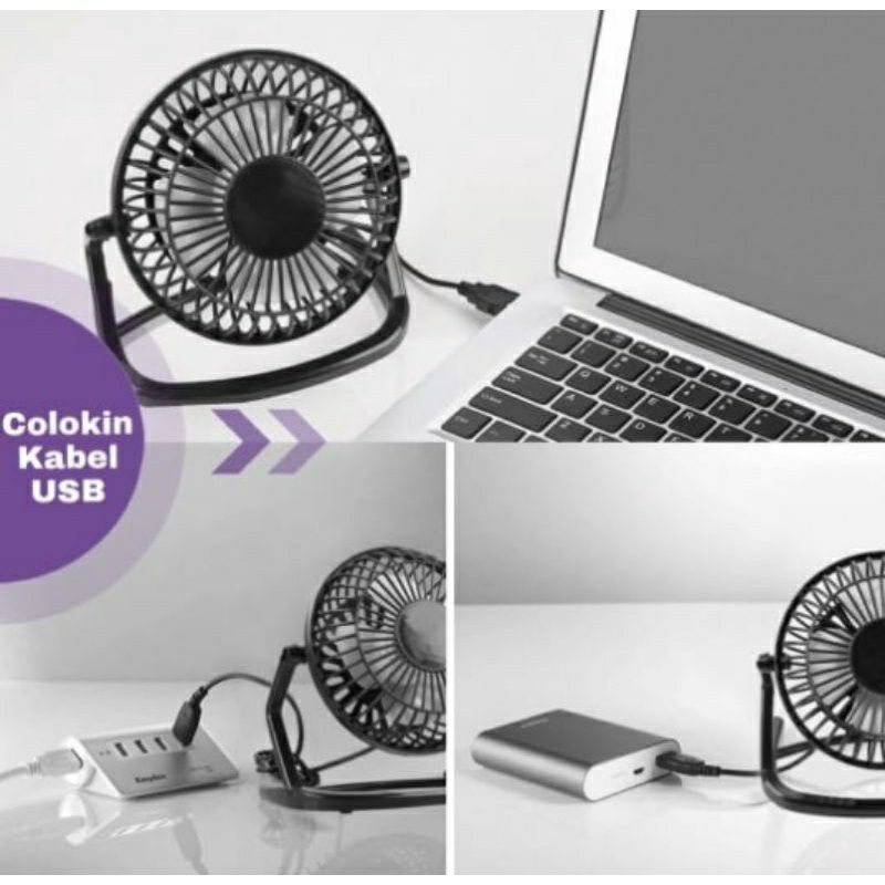 Kipas Angin Bahan Plastik / Portable USB Mini Fan