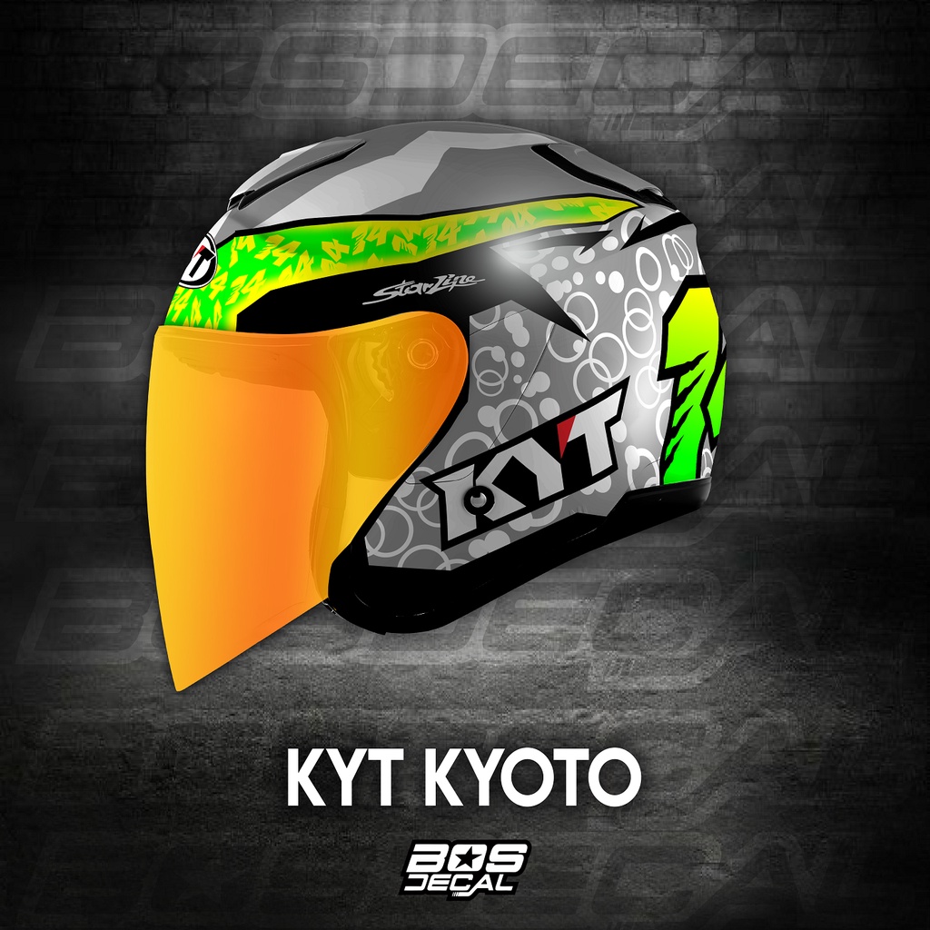 Sticker Decal Helm KYT KYOTO motif arbulino kytkyoto