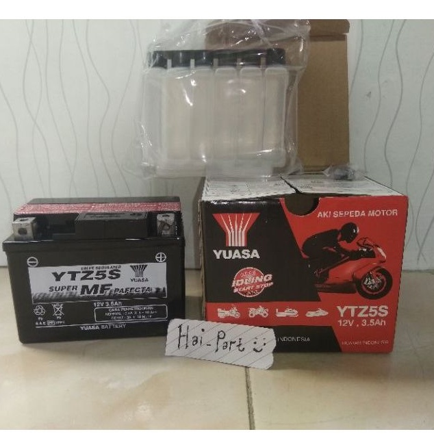 Jual AKI ACCU BATTERY BATERAI YUASA YTZ5S | Shopee Indonesia