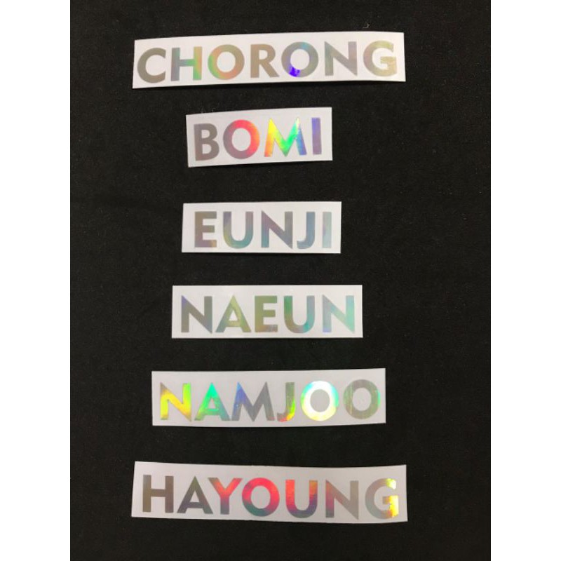 

APINK - Sticker Hologram Nama Member
