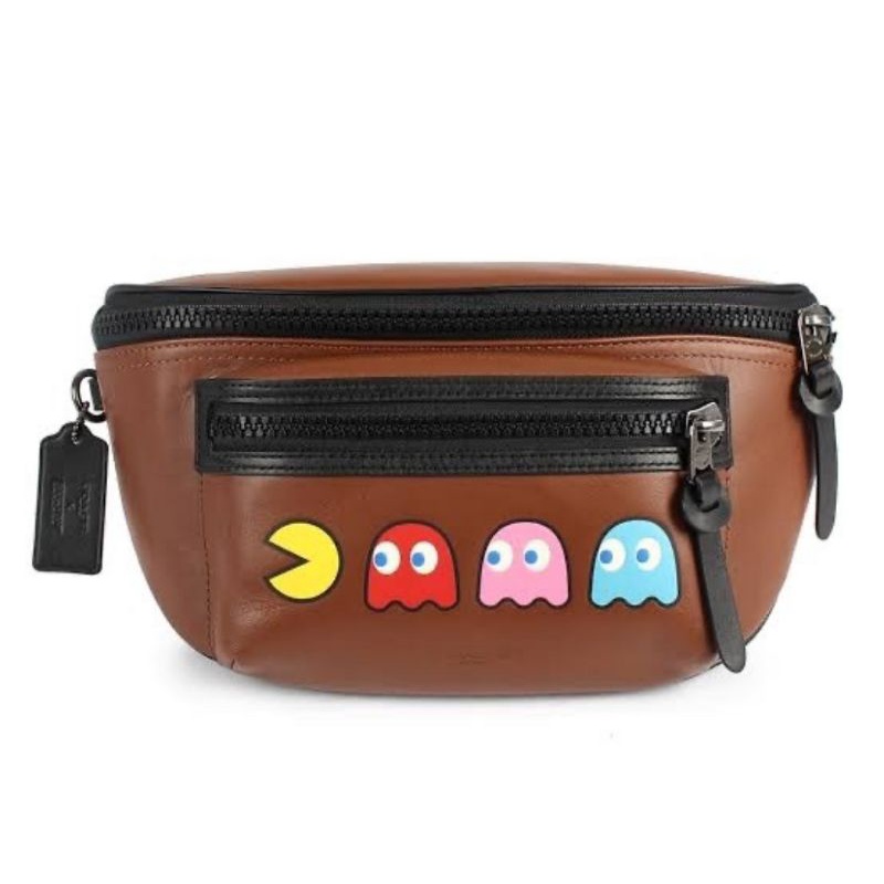 COACH TERRAIN BELT BAG WITH PAC-MAN MOTIF (72922)