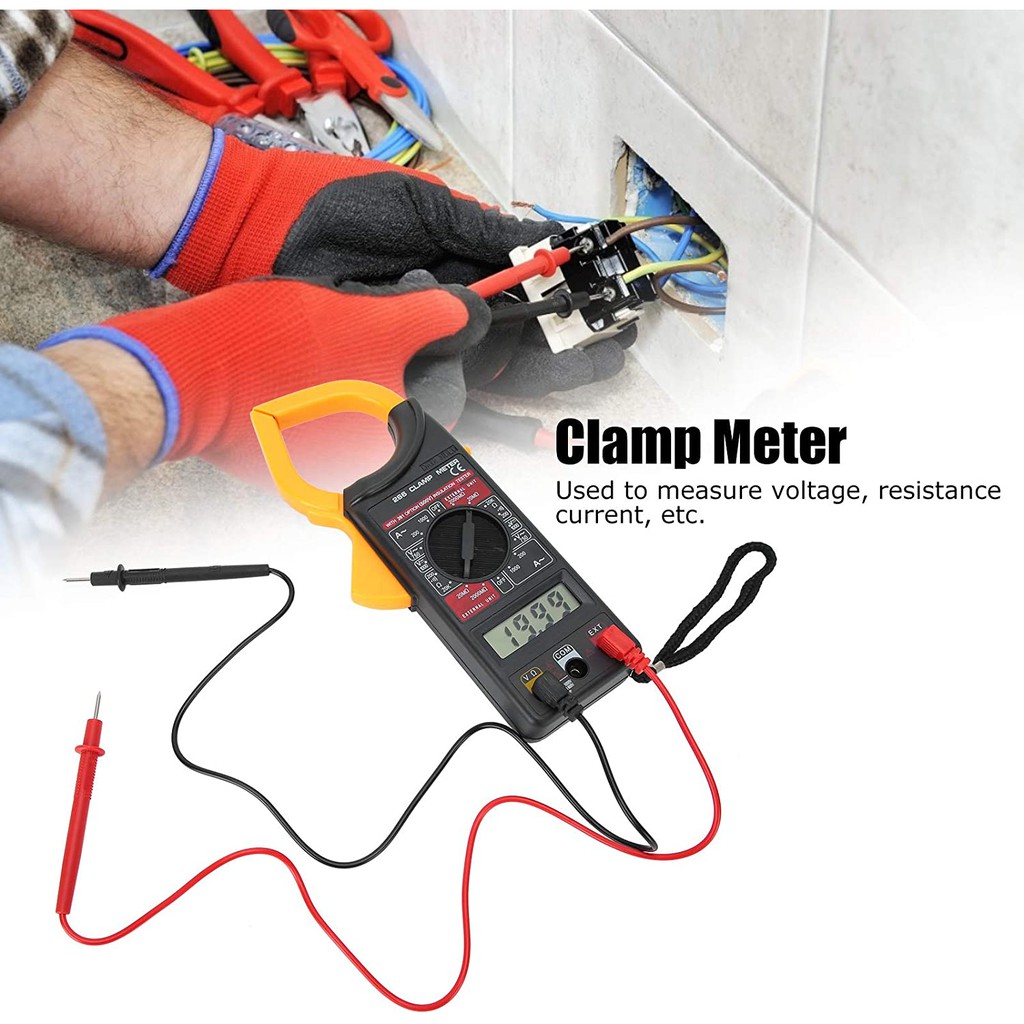 DT266 Digital Clamp Meter Multimeter Tang Ampere Tegangan Resistansi Kontinuitas Uji Isolasi