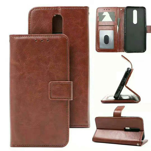 Oppo A9 2020 / A5 2020 Flip Wallet Dompet Kulit Leather Standing Cover Case Casing