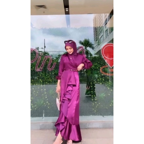 Gamis Bridesmaid / Dress Bridesmaid / Dress Maxy / Gamis Remaja Terbaru / Baju Kondangan / Dress Sat
