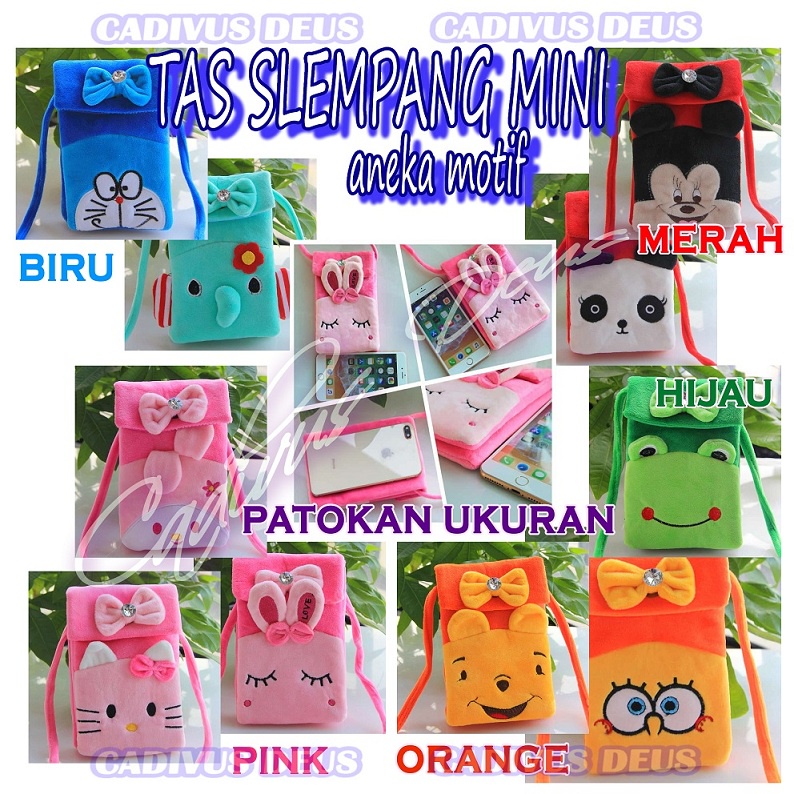 TAS HP - TAS SLEMPANG MINI - ANEKA WARNA DAN MOTIF